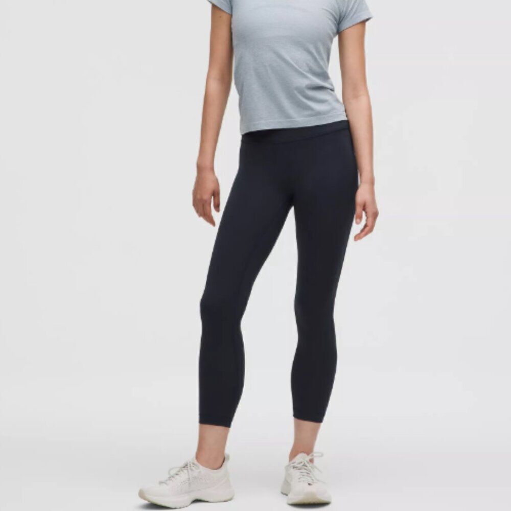LULULEMON Wunder Train High Rise Leggings Dark Blue Size 4